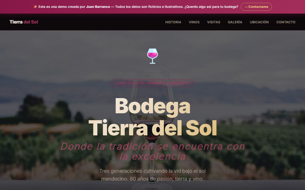 Demo Bodega Tierra del Sol